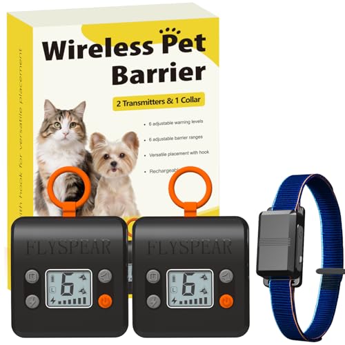Rechargeable Indoor Cat Barrier with Dual Transmitters