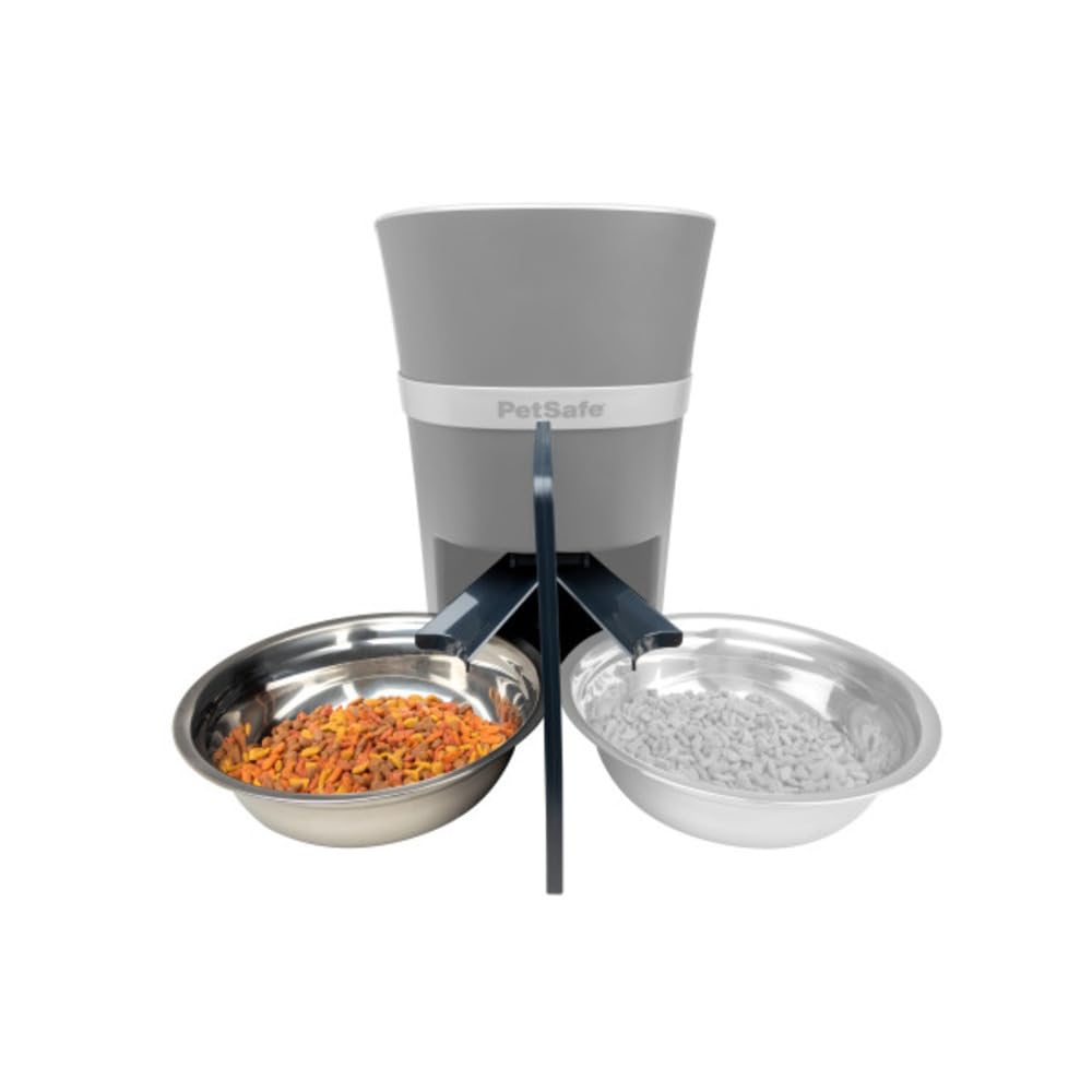 PetSafe Smart Feed Automatic Dog & Cat Feeder - Programmable Feeding - Adjustable Portion Control - WiFi Pet Feeder - Large Capacity - Stainless Steel Bowl - App Controlled