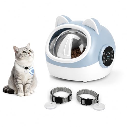 RFID Smart Pet Feeder with Dual Collar Tags and Timer