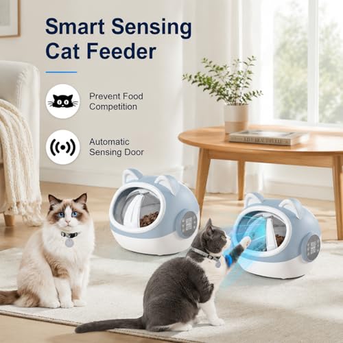 RFID Smart Pet Feeder with Dual Collar Tags and Timer