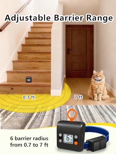 Rechargeable Indoor Cat Barrier with Dual Transmitters