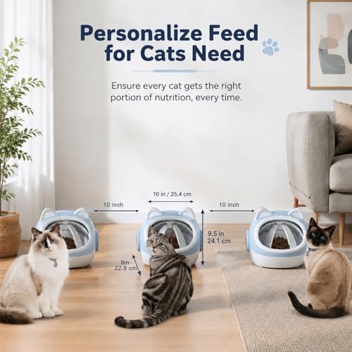 RFID Smart Pet Feeder with Dual Collar Tags and Timer