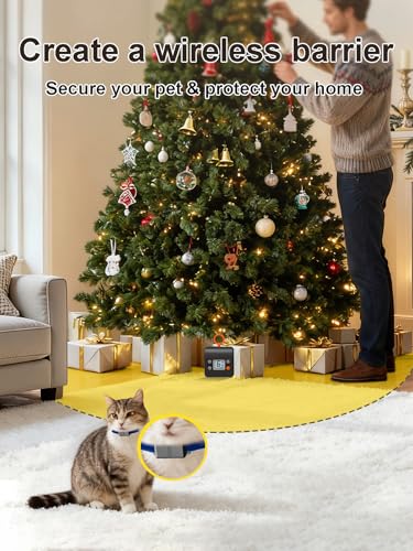 Rechargeable Indoor Cat Barrier with Dual Transmitters