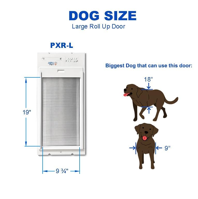 Power Pet WiFi Roll-Up Automatic Door for Dogs and Cats