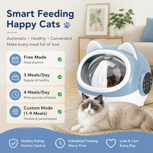 RFID Smart Pet Feeder with Dual Collar Tags and Timer