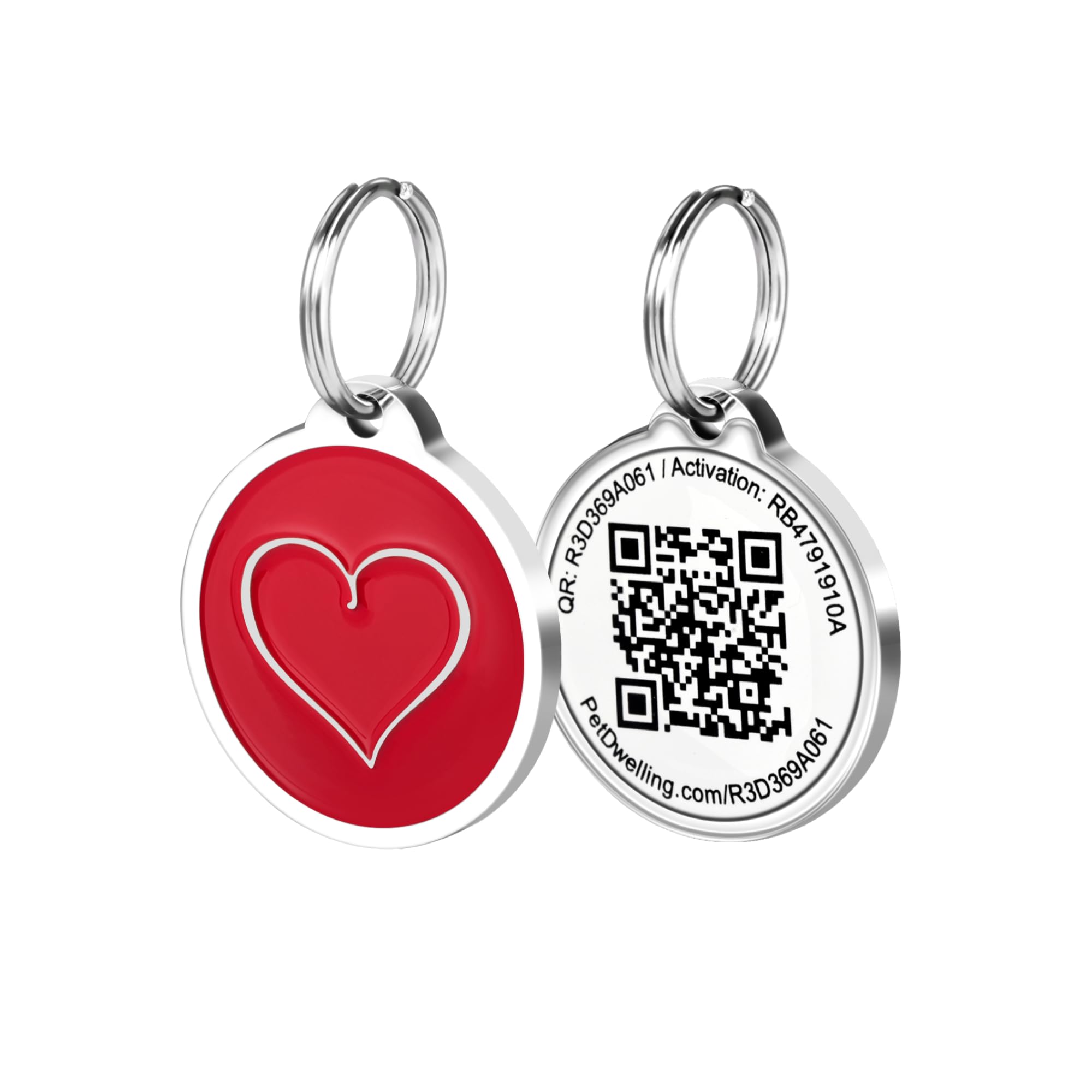 Pet Dwelling QR Code ID Tag for Dogs and Cats
