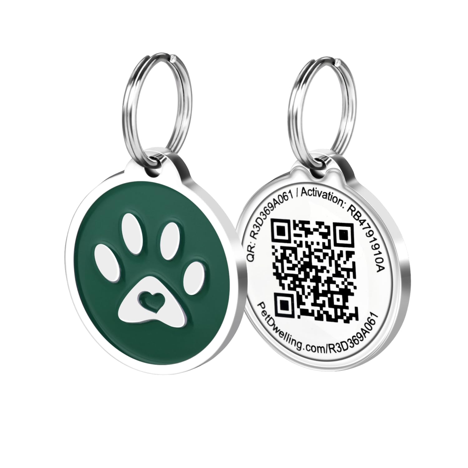 Pet Dwelling QR Code ID Tag for Dogs and Cats