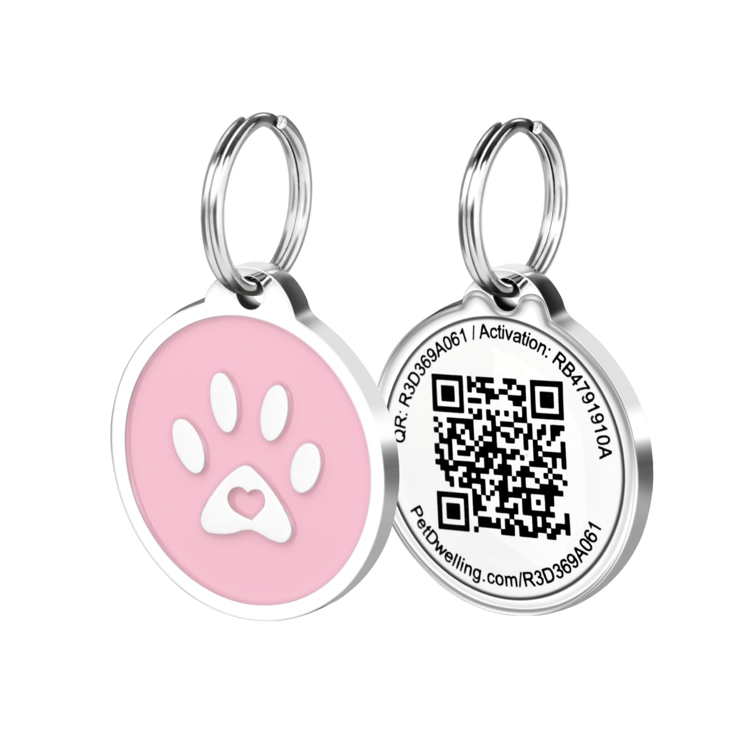 Pet Dwelling QR Code ID Tag for Dogs and Cats