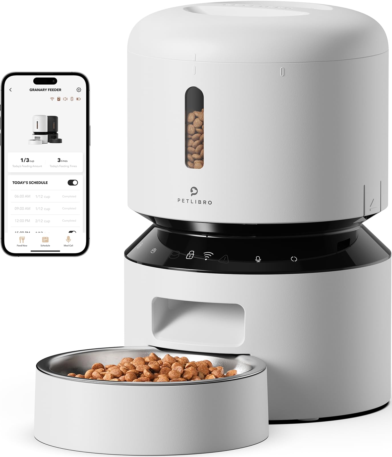 PETLIBRO 5L WiFi Automatic Pet Feeder with Low-Food Alert