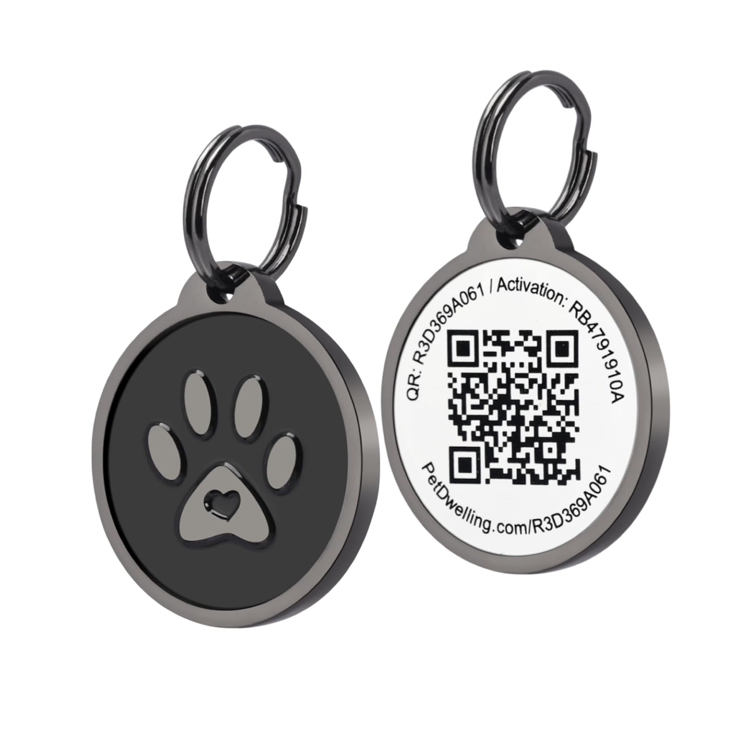 Pet Dwelling QR Code ID Tag for Dogs and Cats