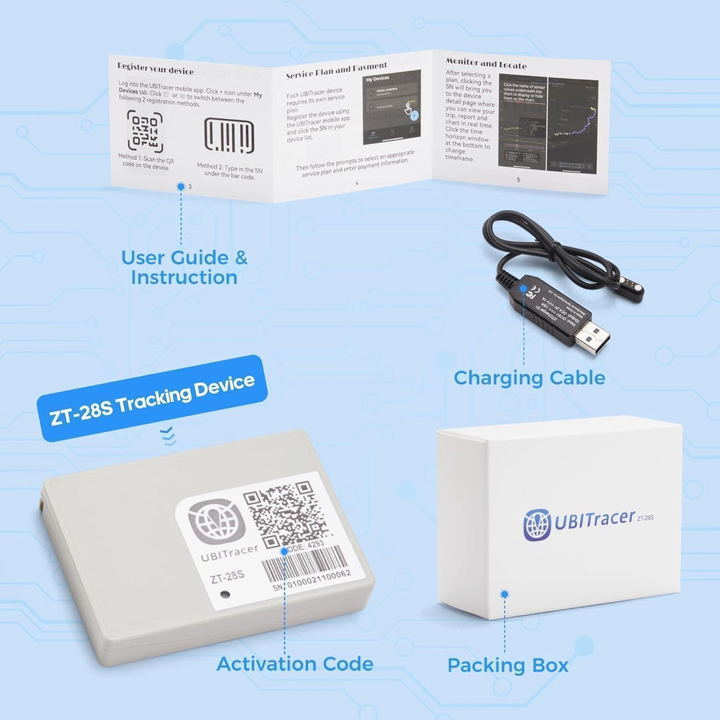 UBITracer GPS Pet Vehicle Temperature and Motion Monitor