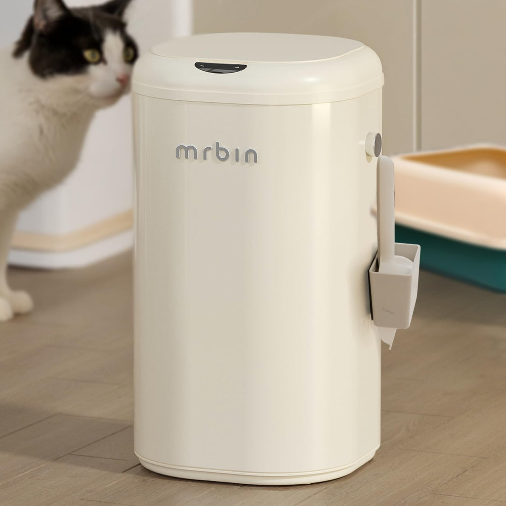 MRBIN 7.9-Gallon Motion-Sensor Cat Litter Waste Bin