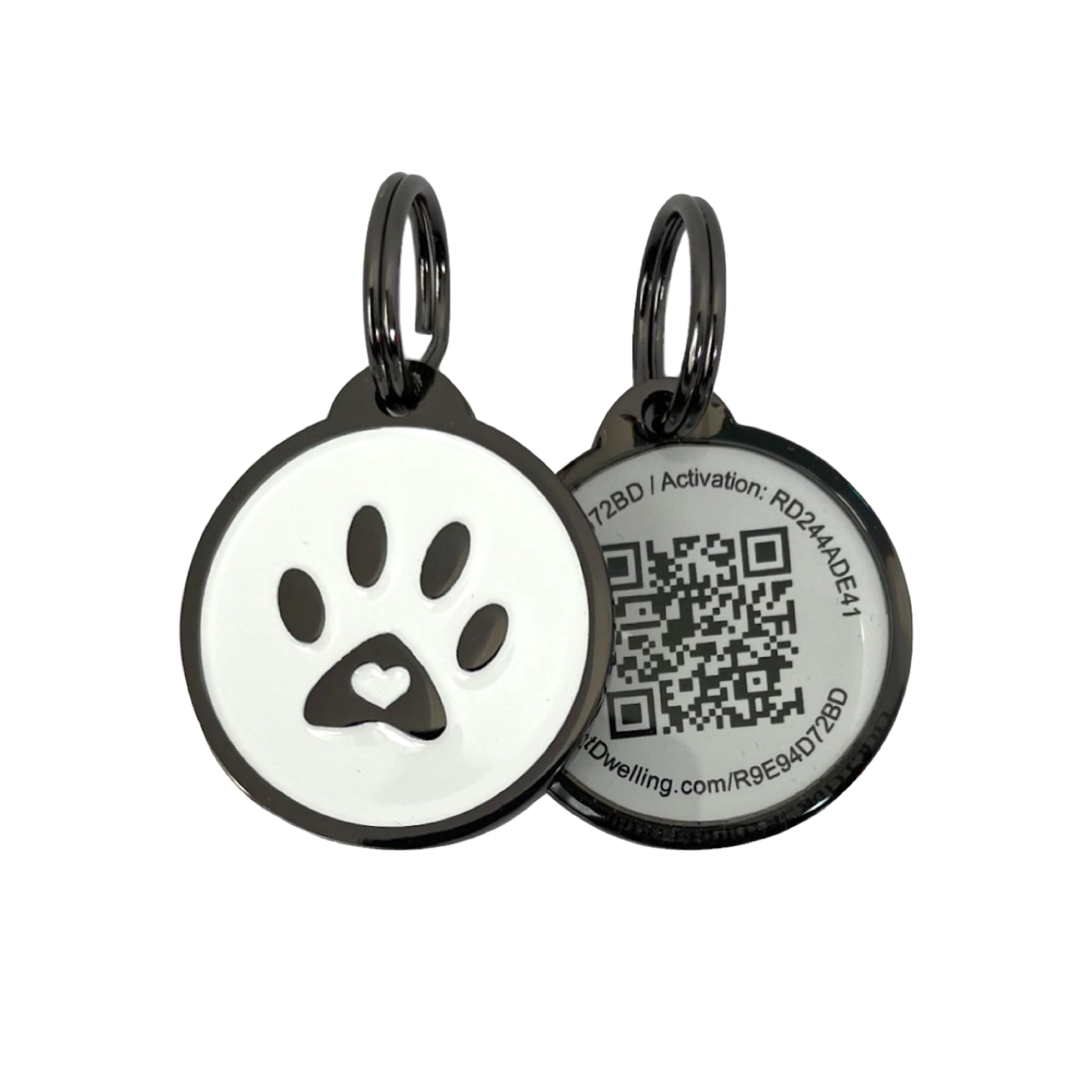 Pet Dwelling QR Code ID Tag for Dogs and Cats