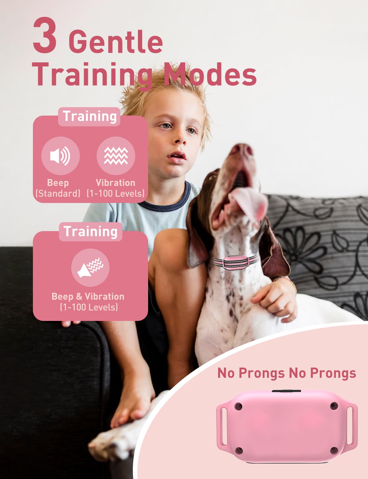 DOGLinsen Prong-Free Vibration Collar for Dogs