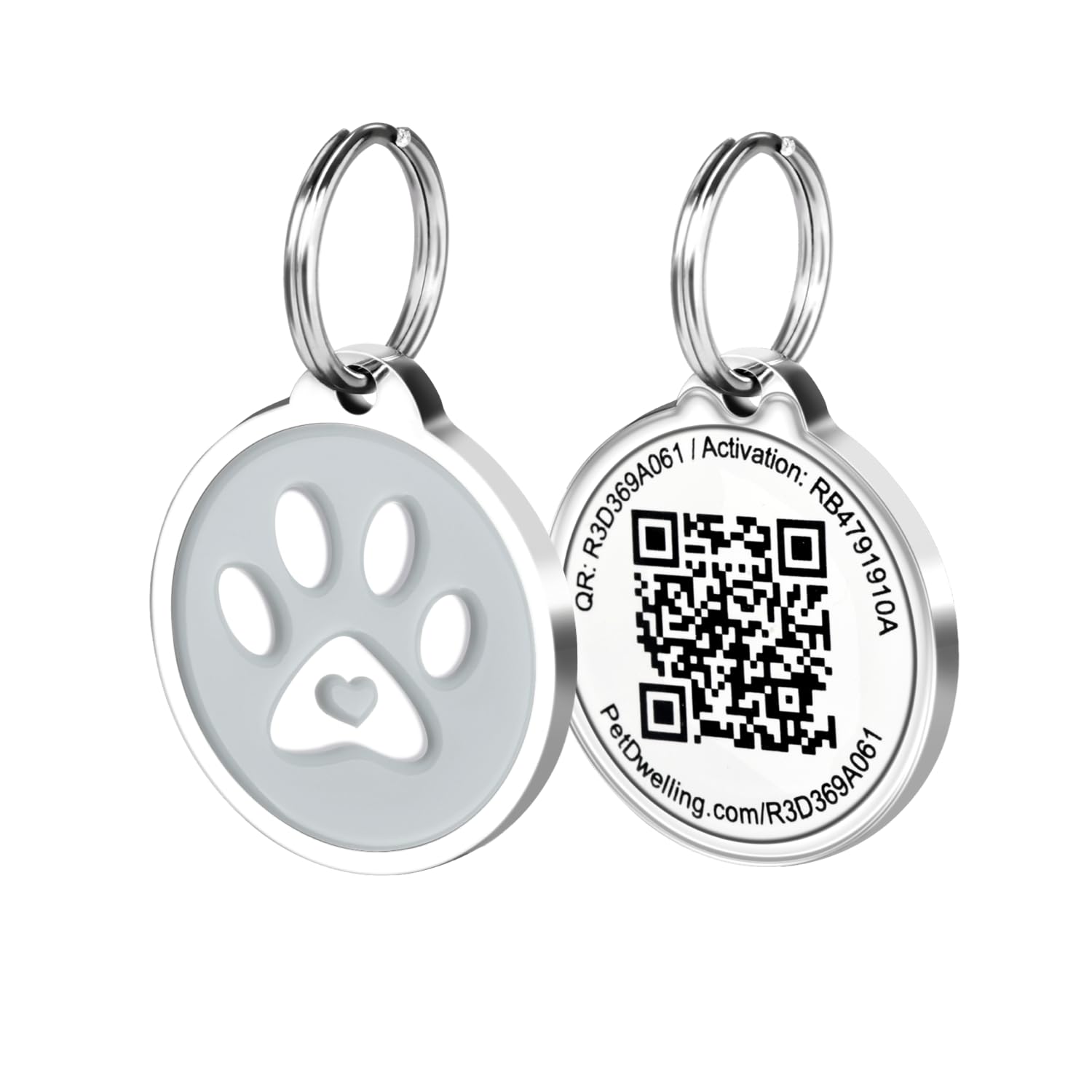 Pet Dwelling QR Code ID Tag for Dogs and Cats