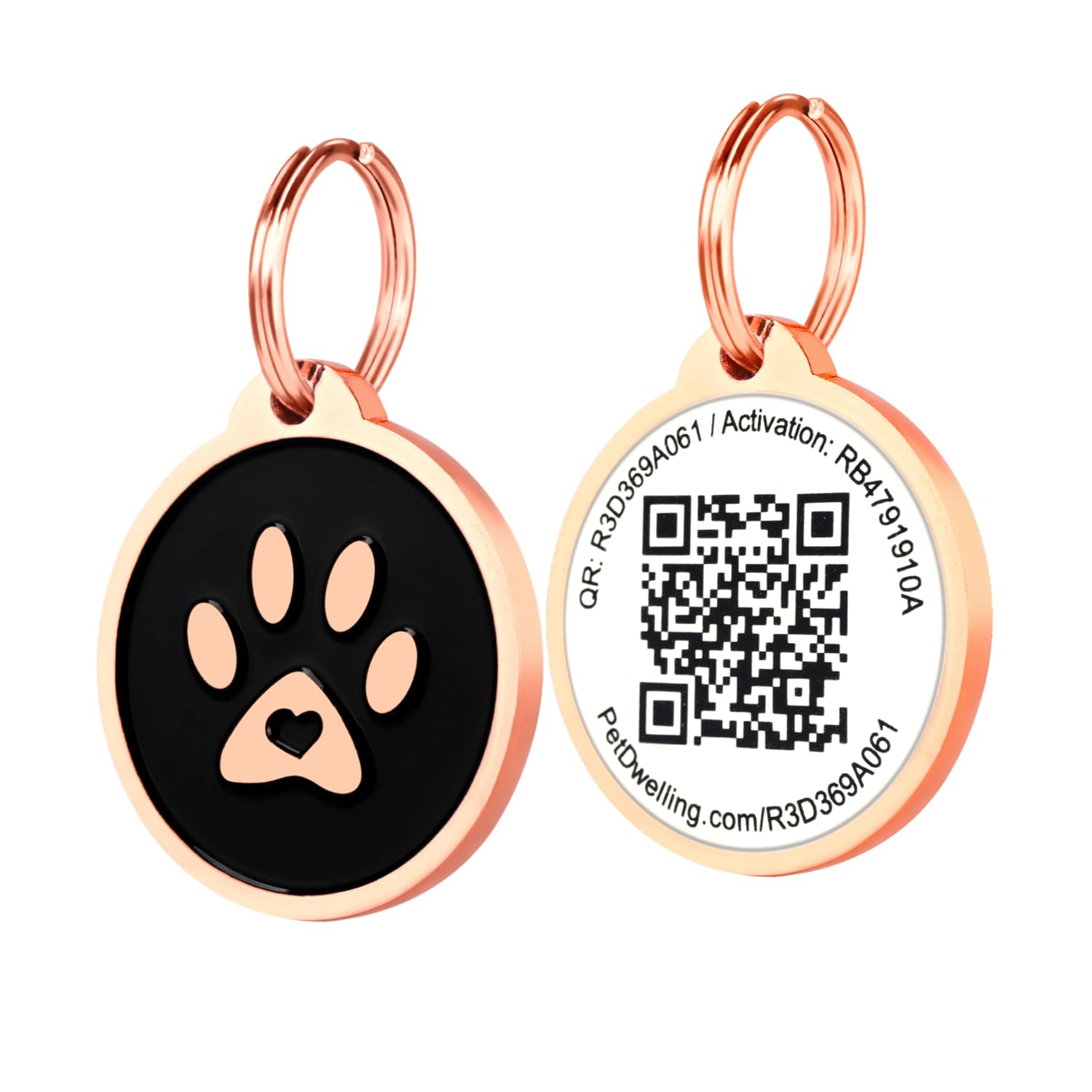 Pet Dwelling QR Code ID Tag for Dogs and Cats