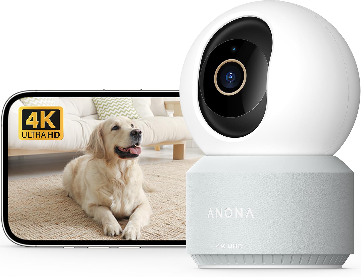 Anona 4K Ultra HD Indoor Pet Monitoring Camera