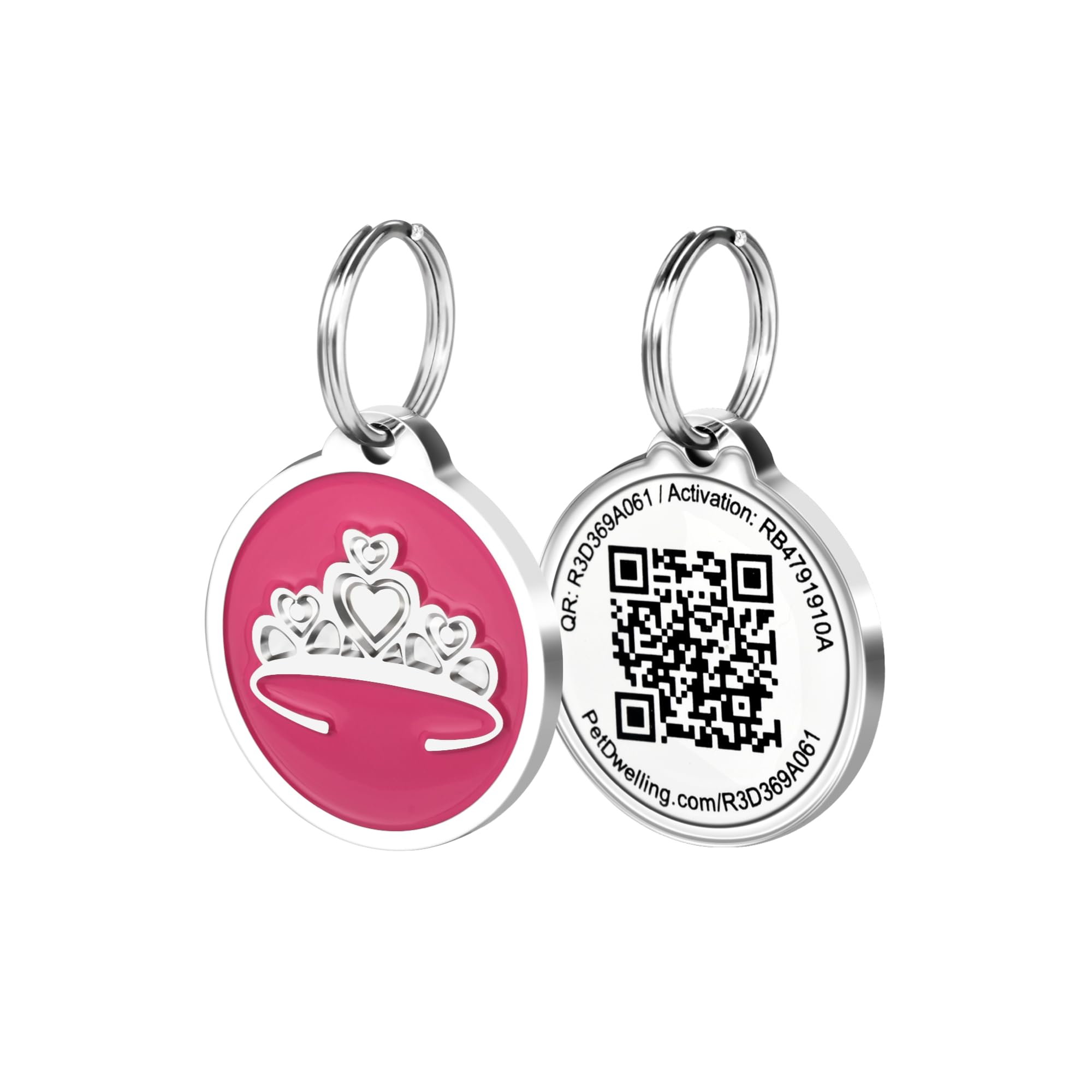 Pet Dwelling QR Code ID Tag for Dogs and Cats