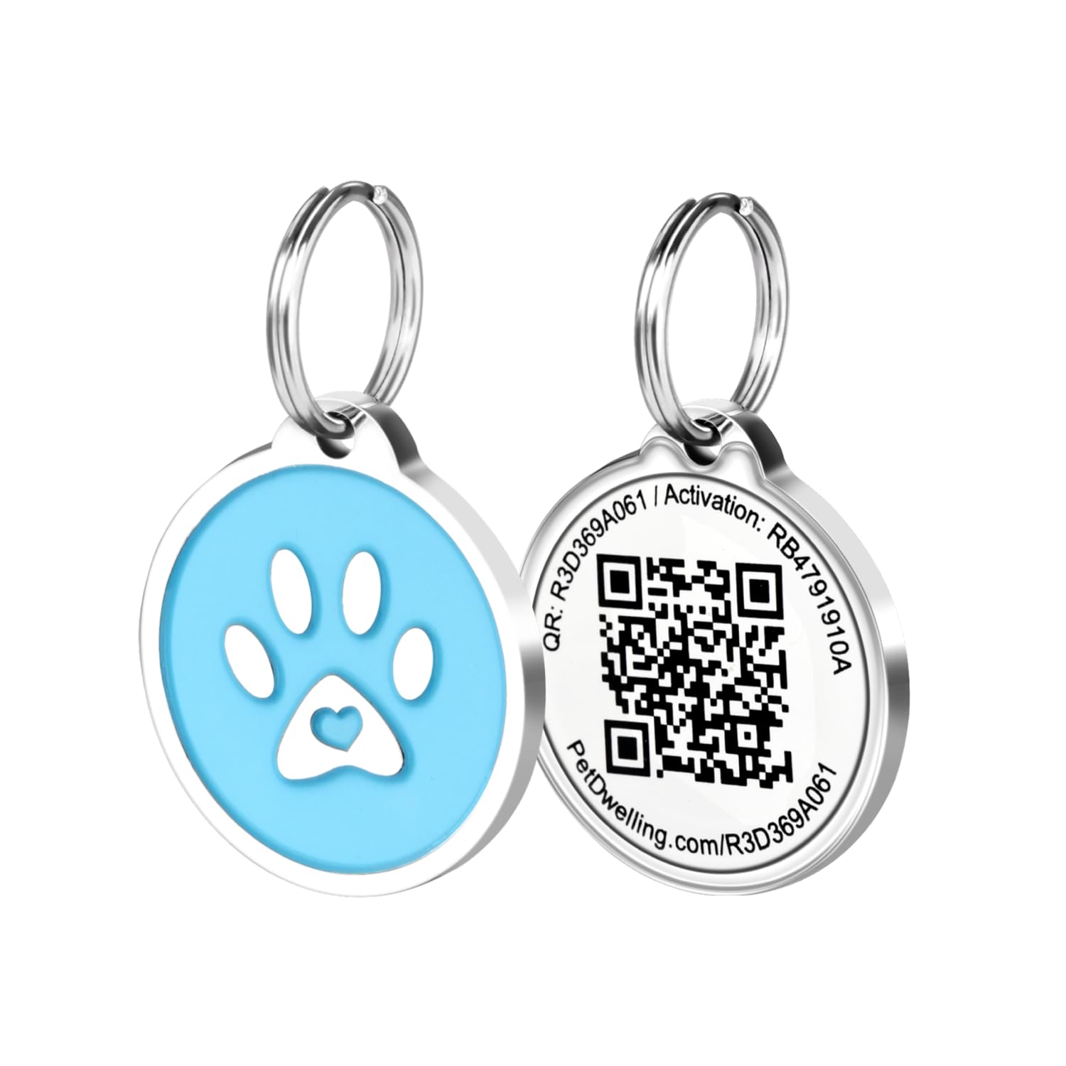 Pet Dwelling QR Code ID Tag for Dogs and Cats