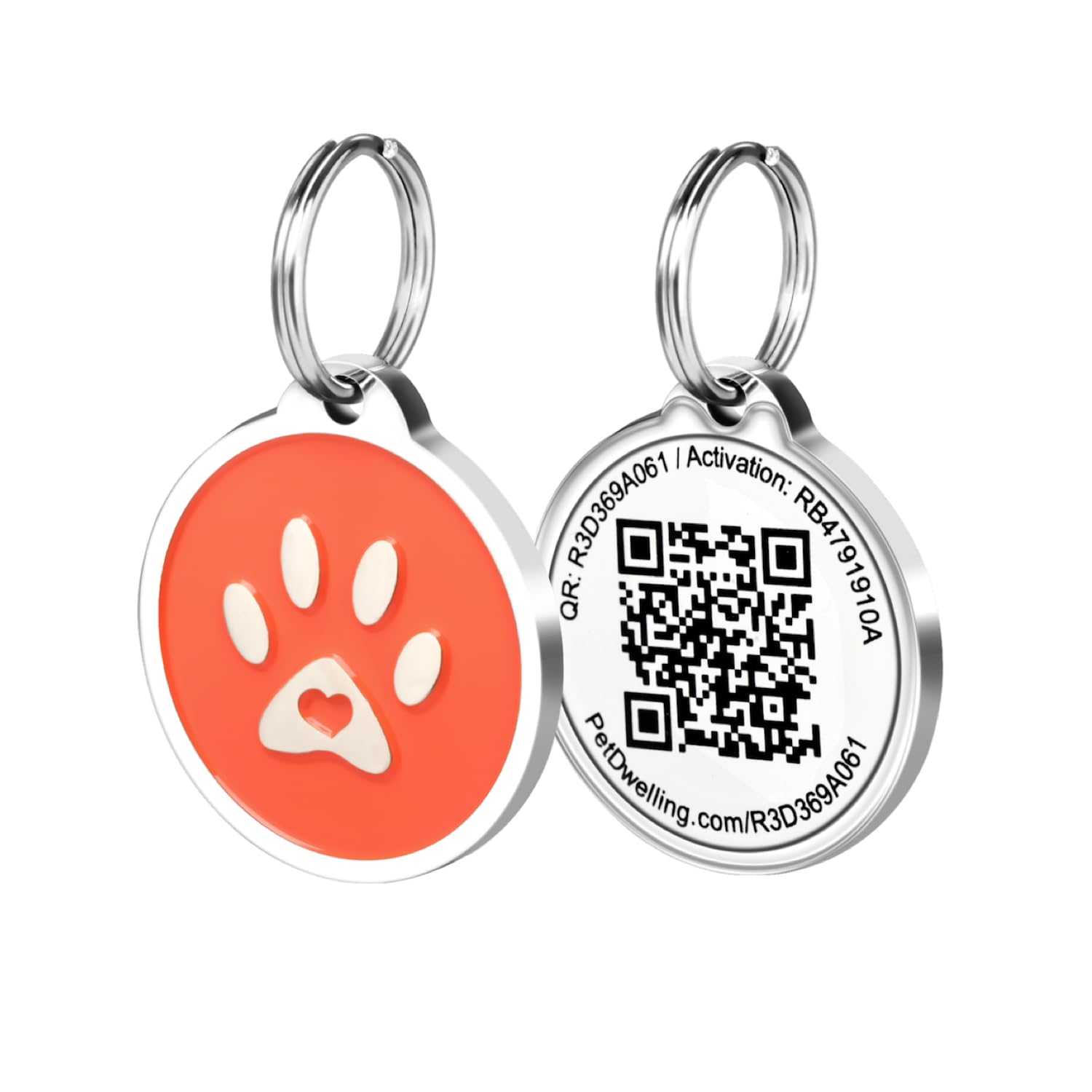 Pet Dwelling QR Code ID Tag for Dogs and Cats