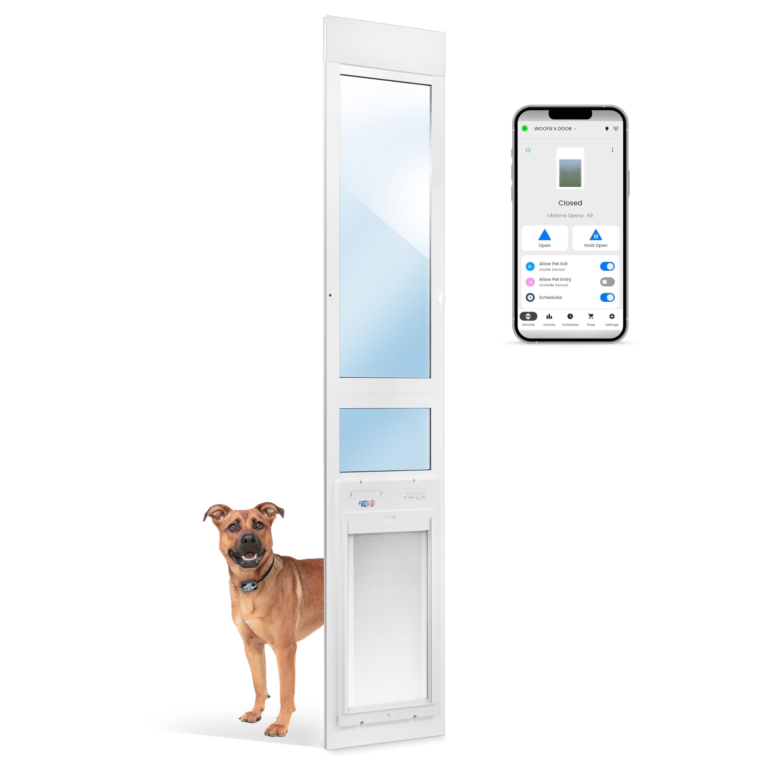 Power Pet WiFi Roll-Up Automatic Door for Dogs and Cats