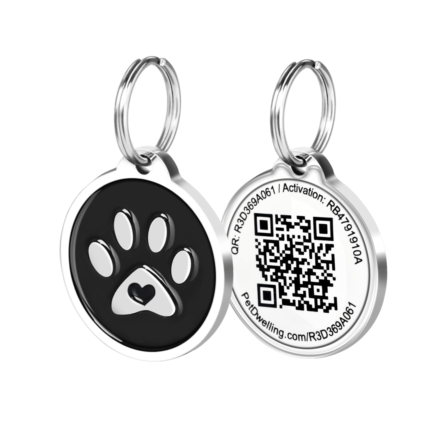 Pet Dwelling QR Code ID Tag for Dogs and Cats