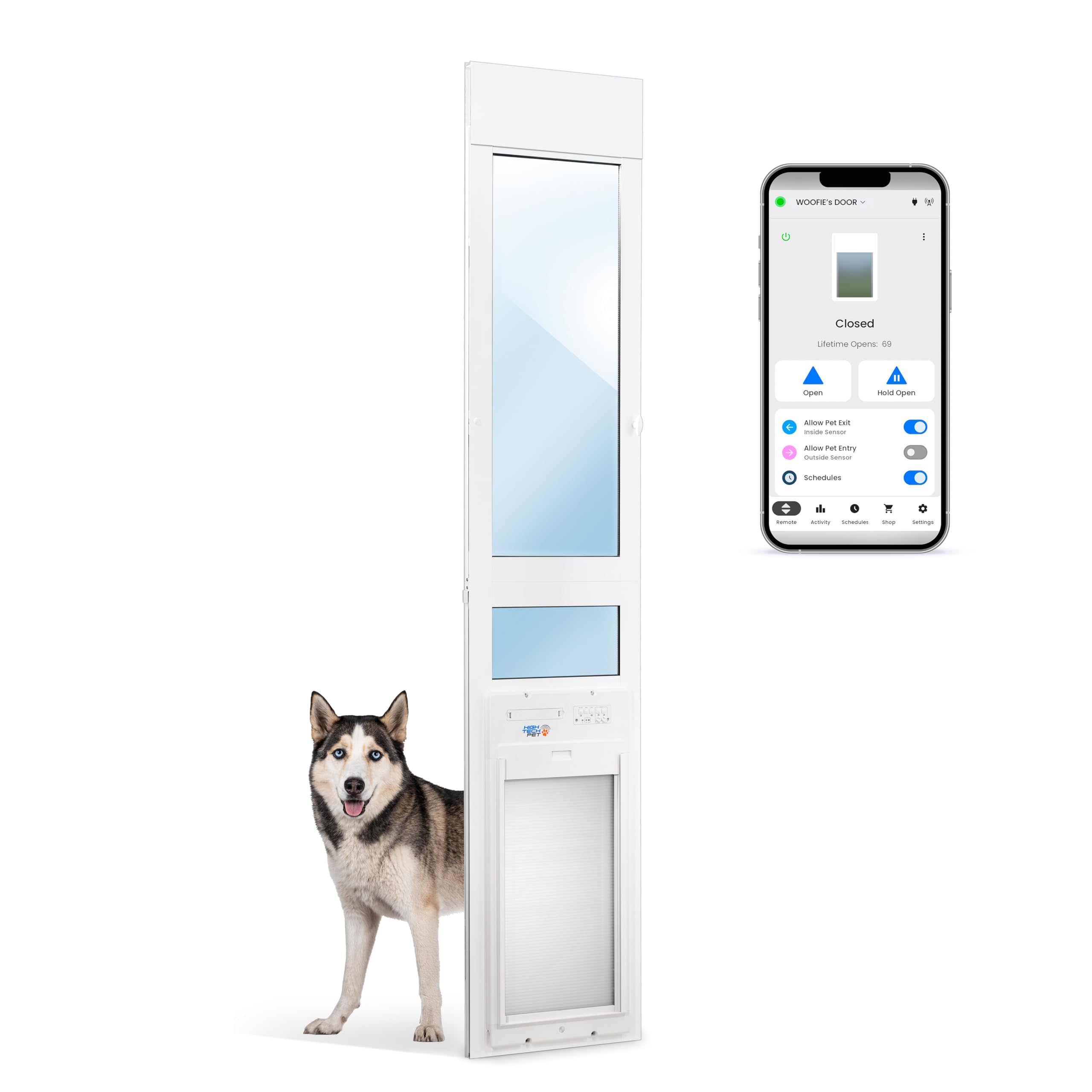 Power Pet WiFi Roll-Up Automatic Door for Dogs and Cats