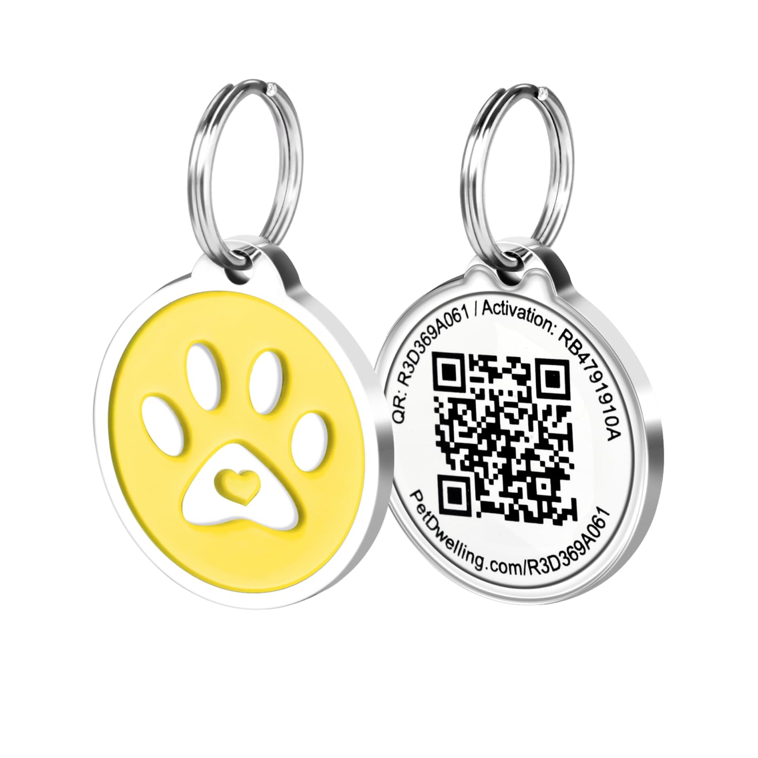 Pet Dwelling QR Code ID Tag for Dogs and Cats