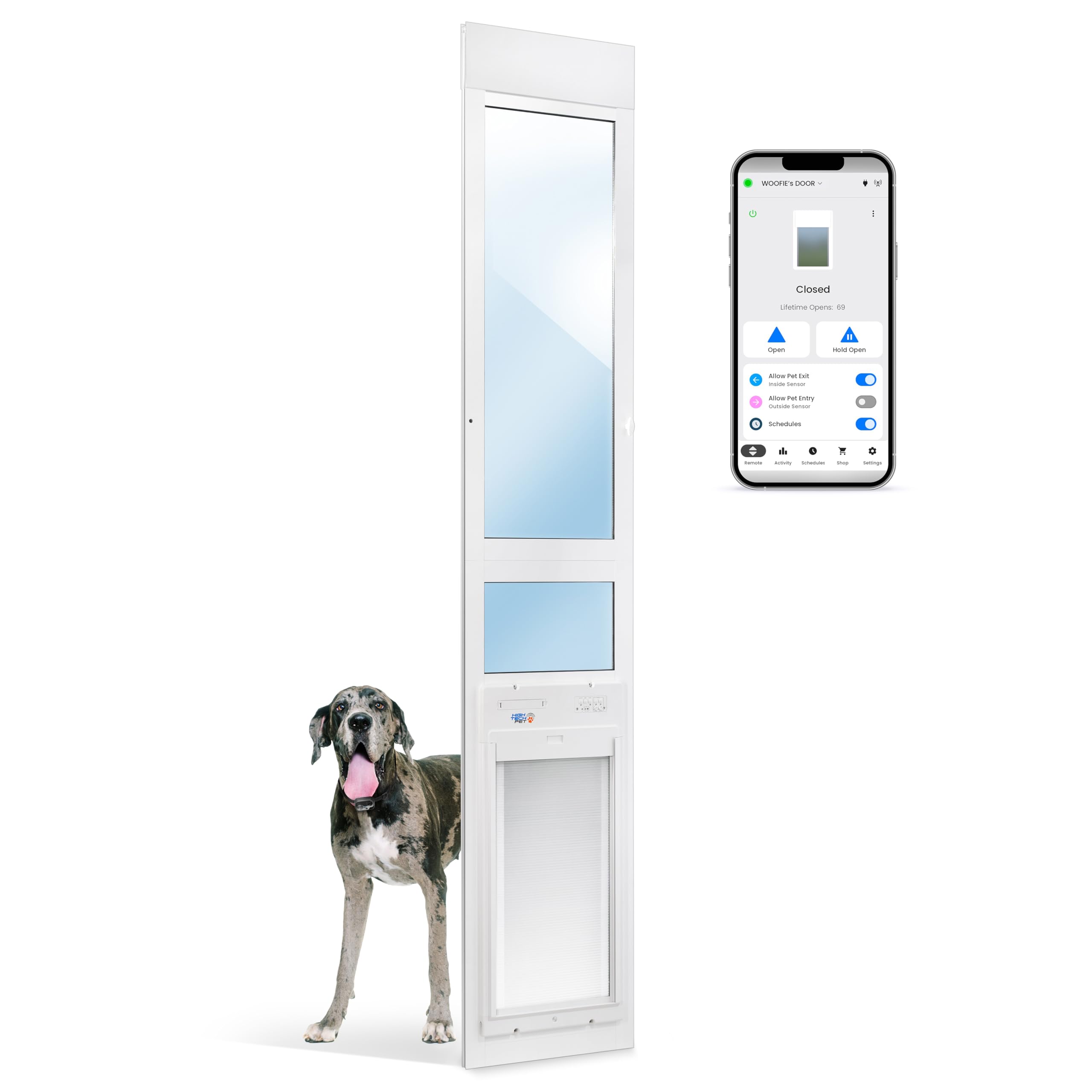 Power Pet WiFi Roll-Up Automatic Door for Dogs and Cats