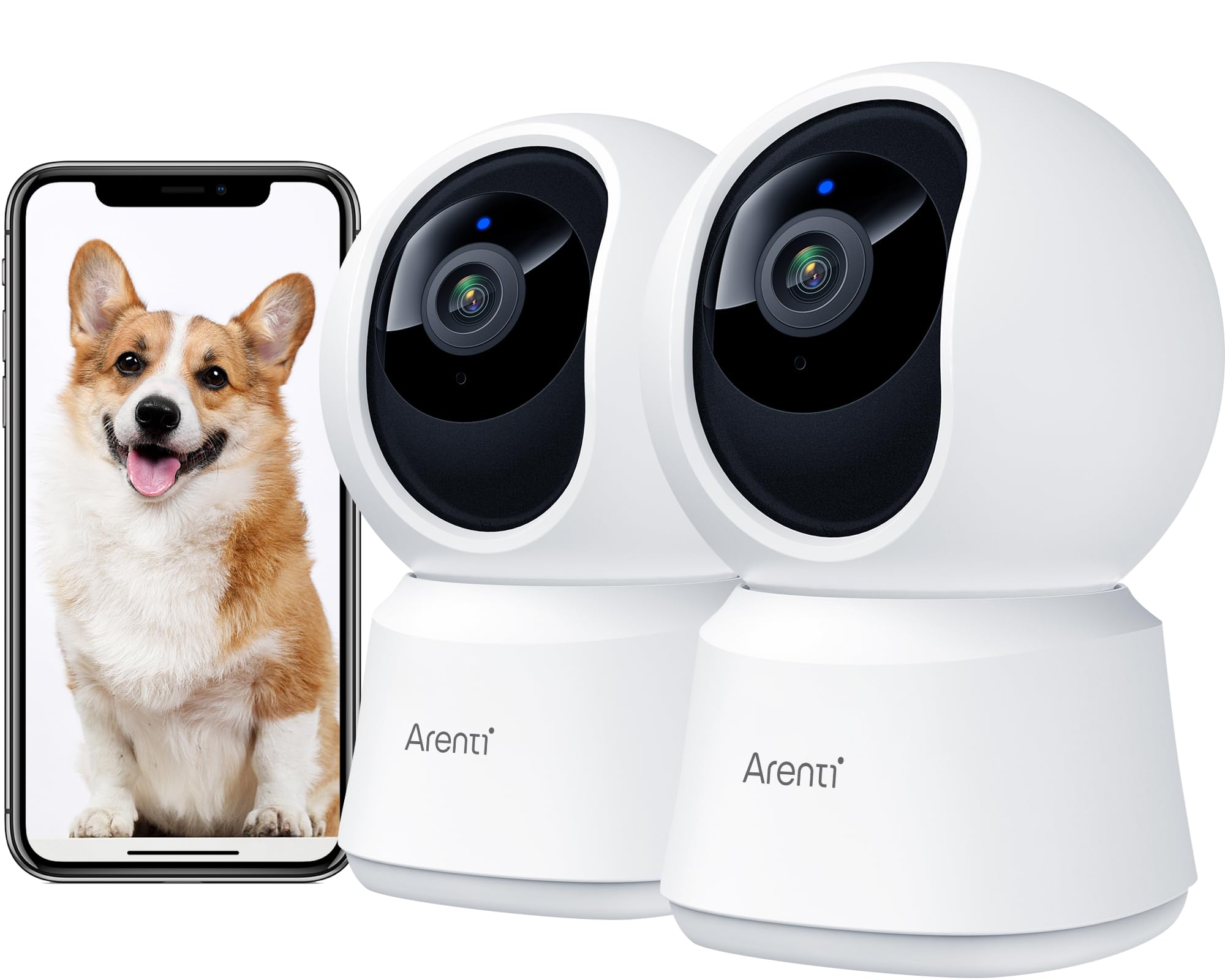 ARENTI 4MP Dual-Band WiFi Pet Camera with Auto Tracking