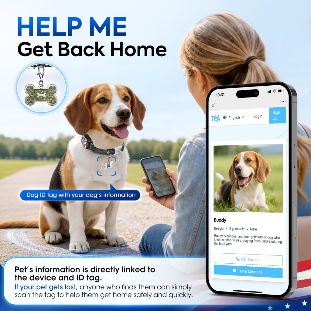 Smart GPS Dog Tracker with Virtual Fence and Health Monitoring