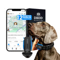 DBDD AI GPS Tracker for Dogs, Real-Time Location, Electronic Fence, Health Monitoring, Waterproof, for Medium Large Dogs, iOS Android