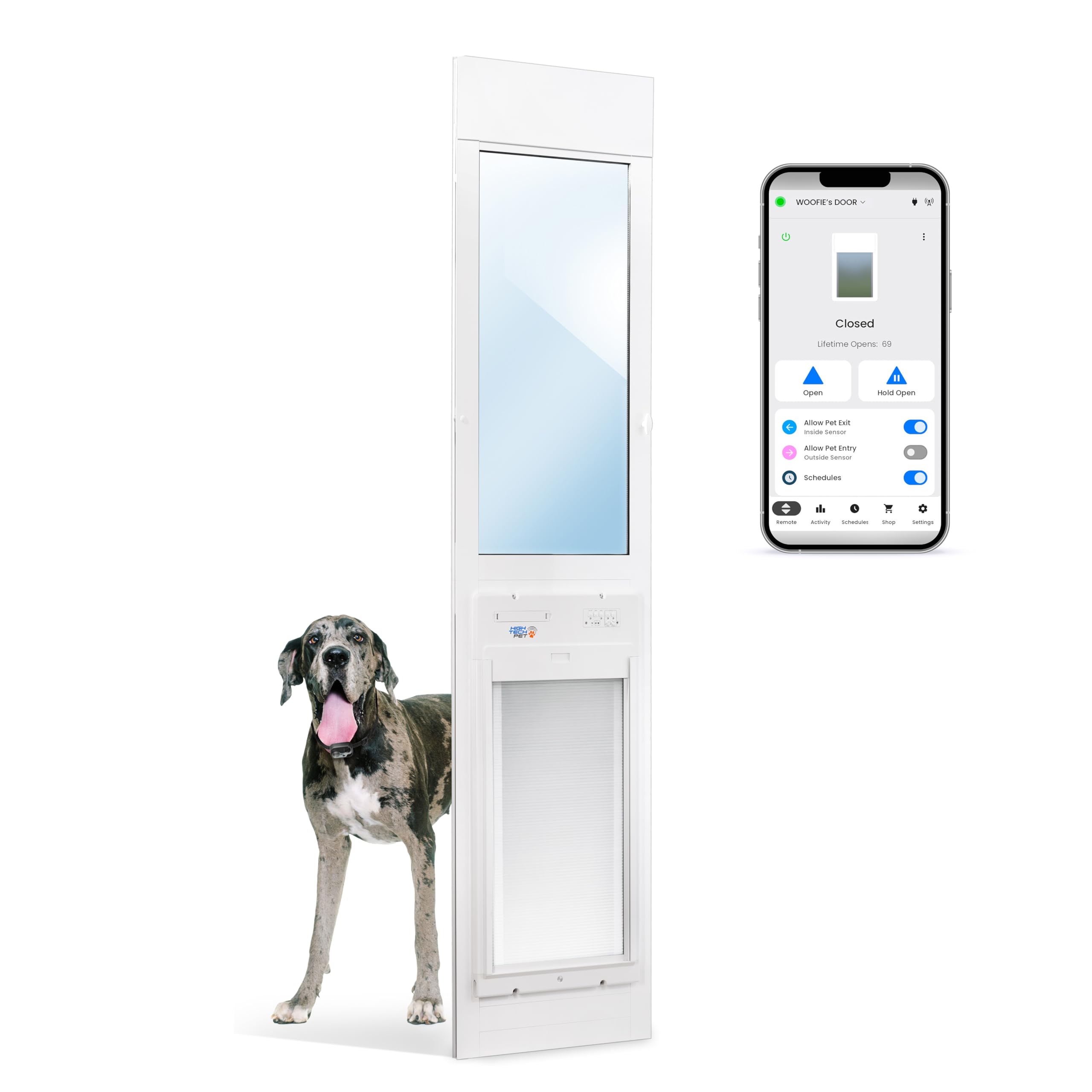 Power Pet WiFi Roll-Up Automatic Door for Dogs and Cats