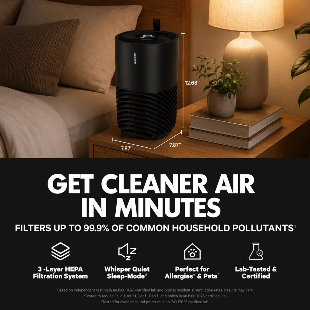 PuroAir HEPA Air Purifier for Large Rooms and Bedrooms