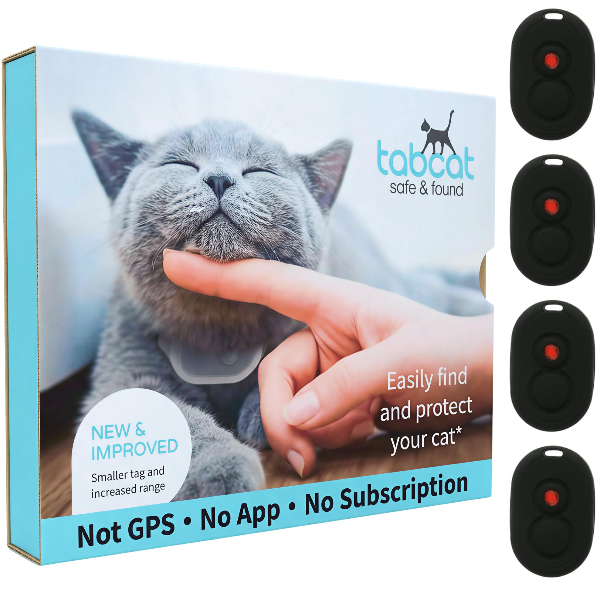 Tabcat V2 Cat Tracker with 2 Lightweight Homing Tags