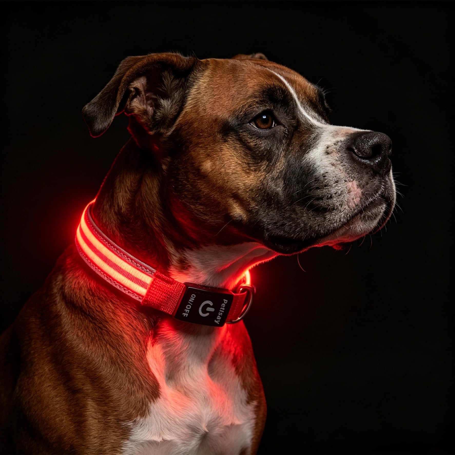 PetIsay Rechargeable Reflective LED Dog Collar