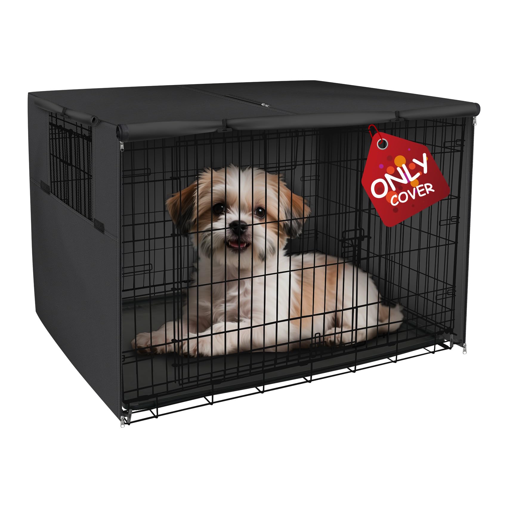 Explore Land Heavy-Duty Dog Crate Cover for Wire Kennels