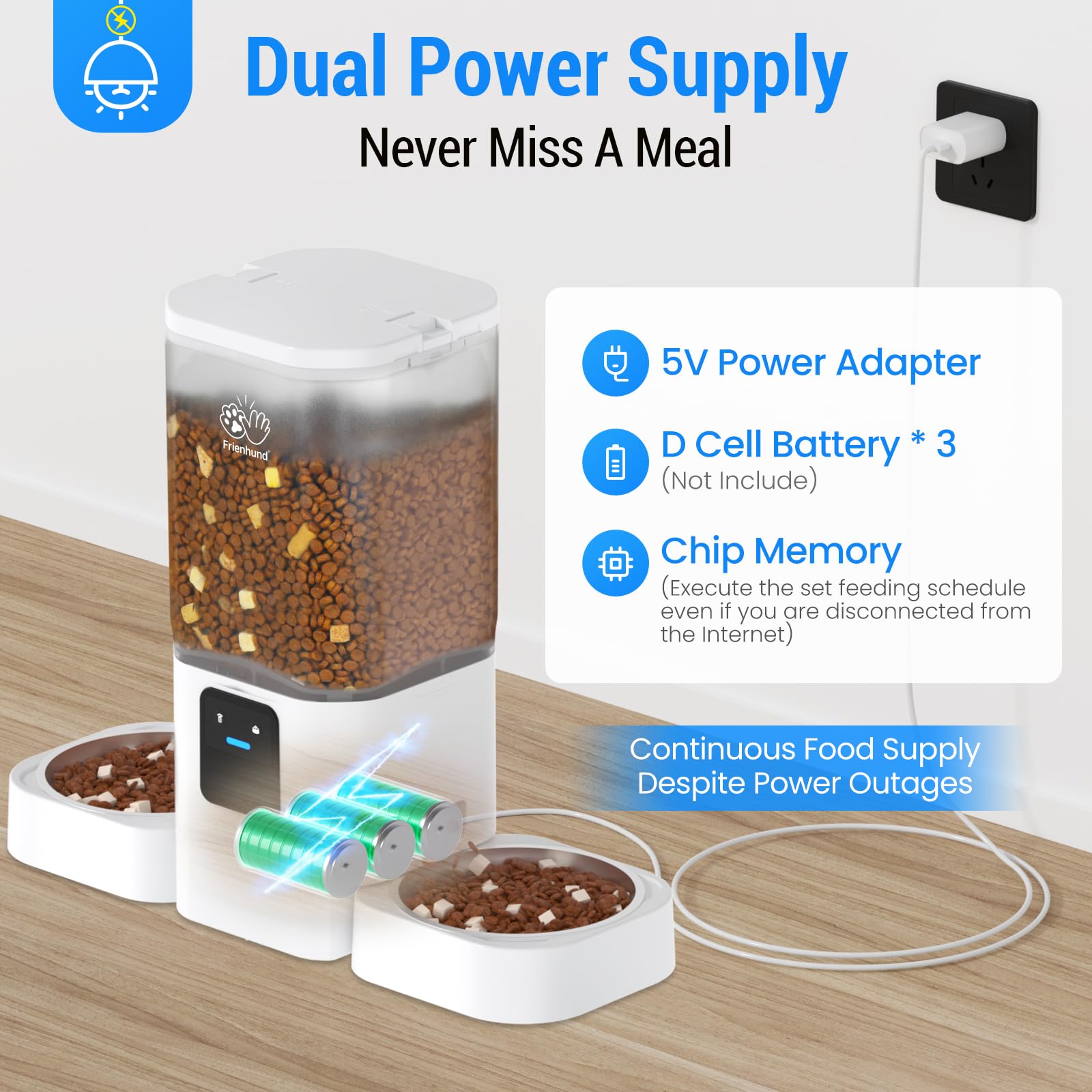 Frienhund Automatic Cat Feeder: Automatic Dog Feeder