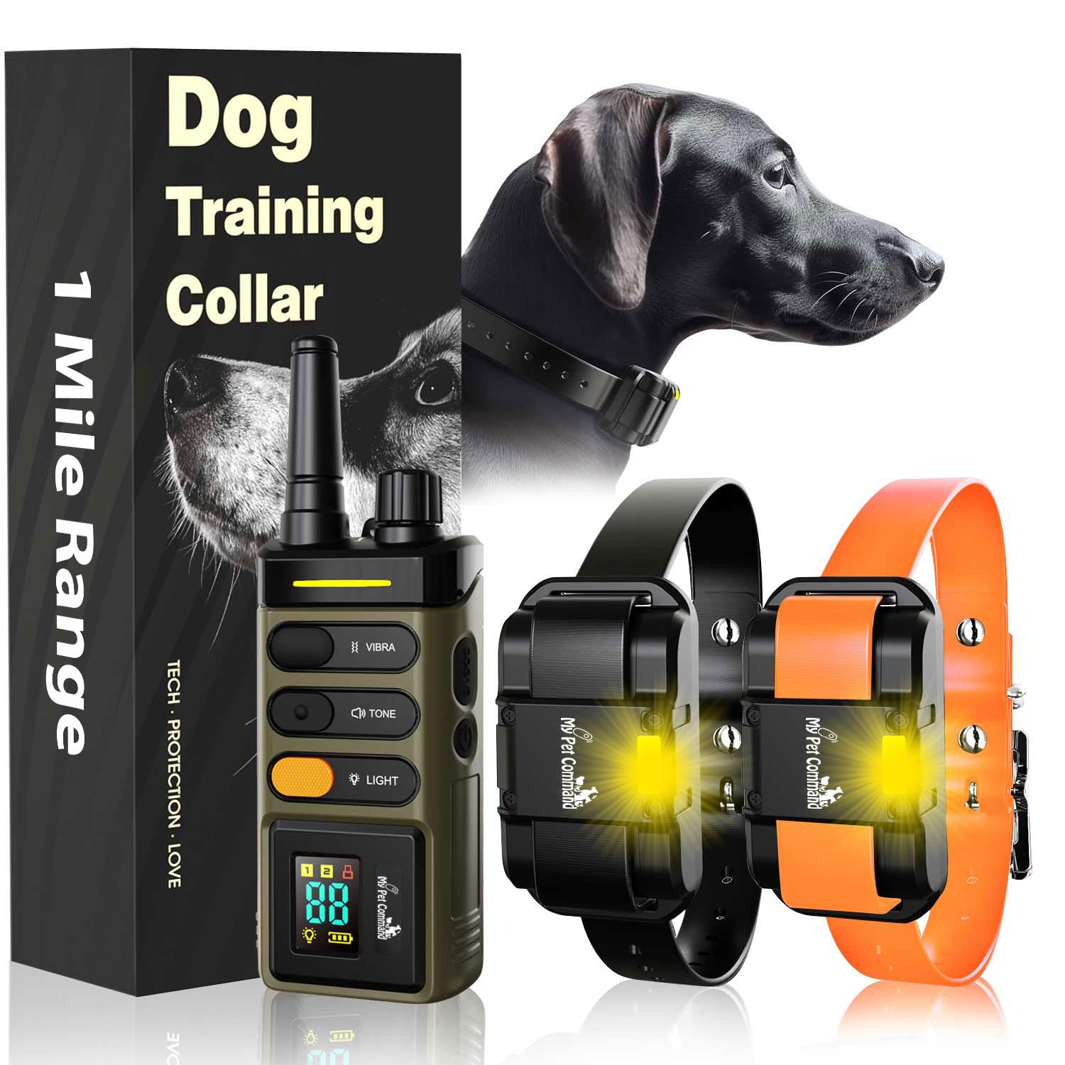 My Pet Command 1-Mile Long-Range Dog Training Collar