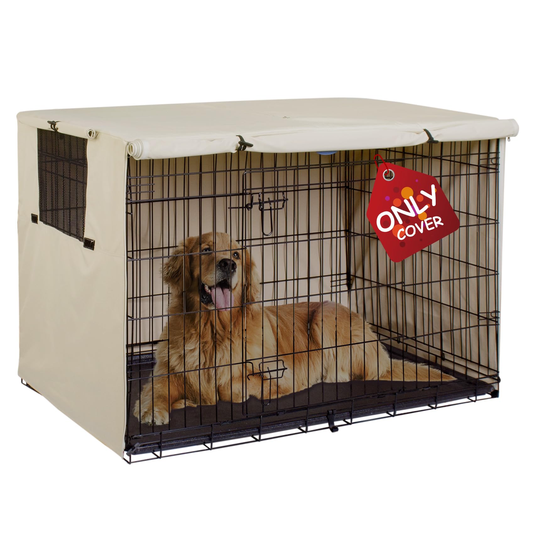 Explore Land Heavy-Duty Dog Crate Cover for Wire Kennels