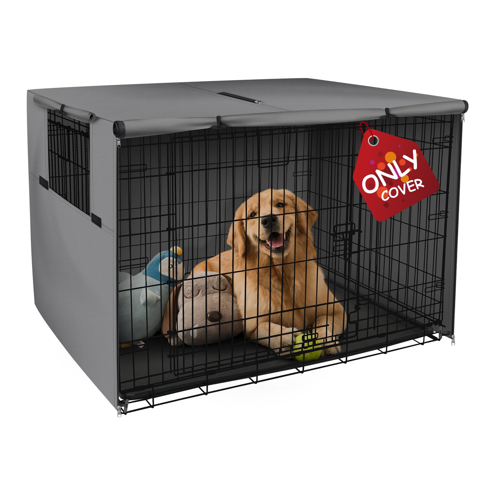 Explore Land Heavy-Duty Dog Crate Cover for Wire Kennels