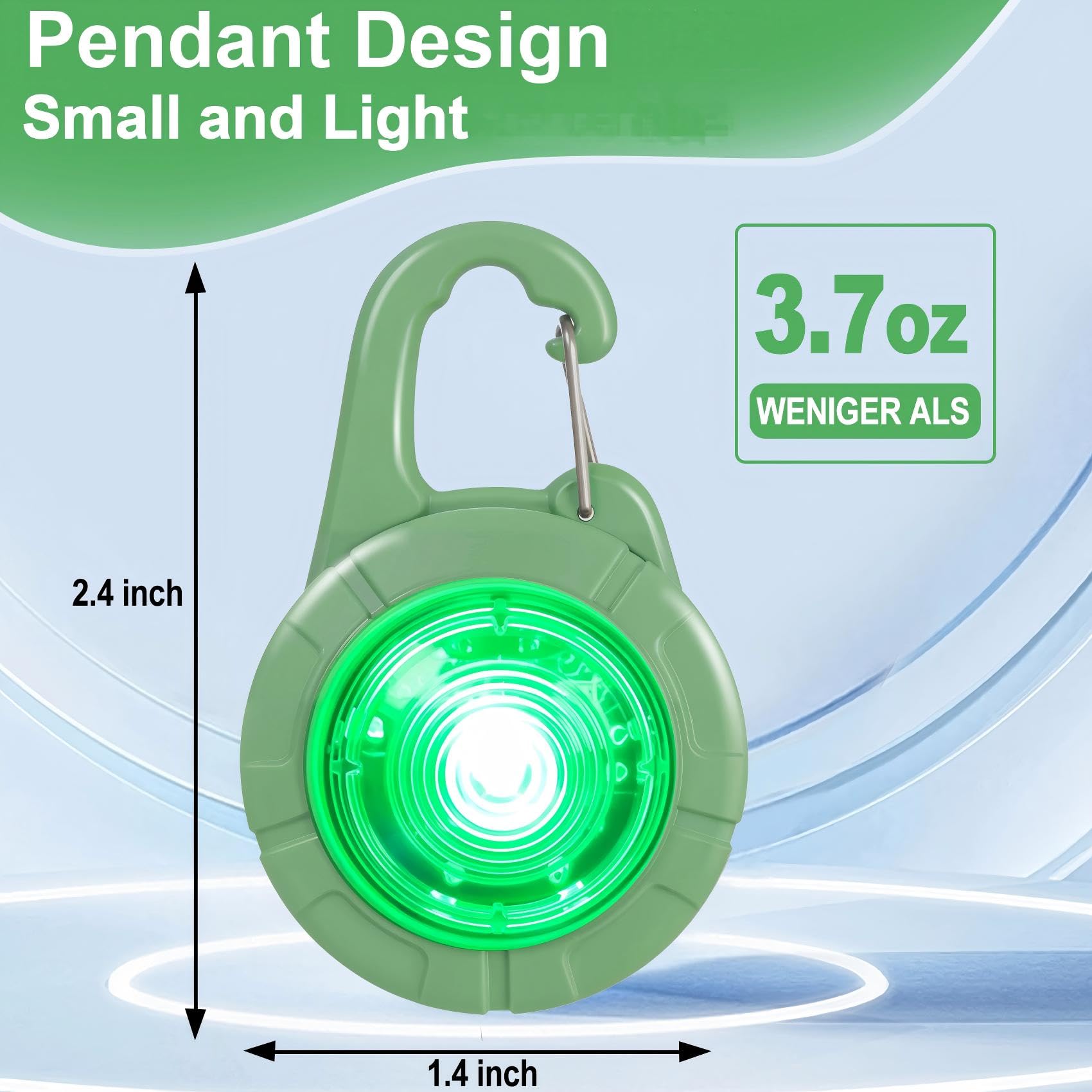 Sumree 2-Pack Rechargeable LED Dog Collar Safety Lights