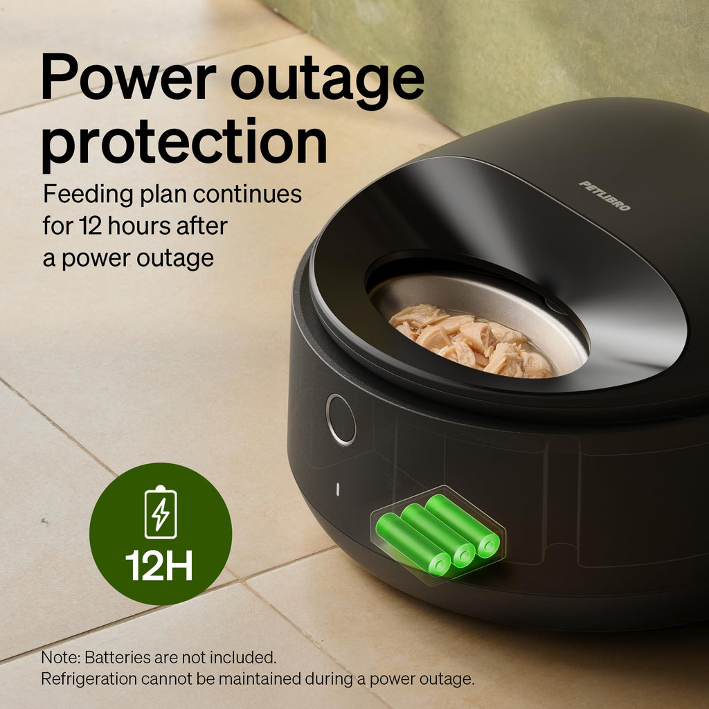 PETLIBRO Automatic Cat Feeder Wet Food with Stainless Steel Bowl, Refrigerated Auto Cat Feeder with Semiconductor Cooling