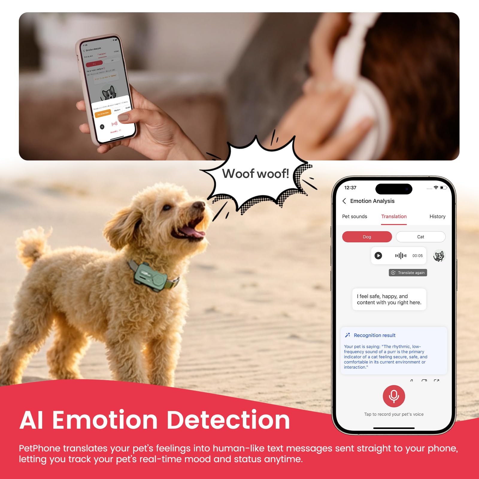 AI-Powered Pet Smartphone with Emotion Detection and Chat