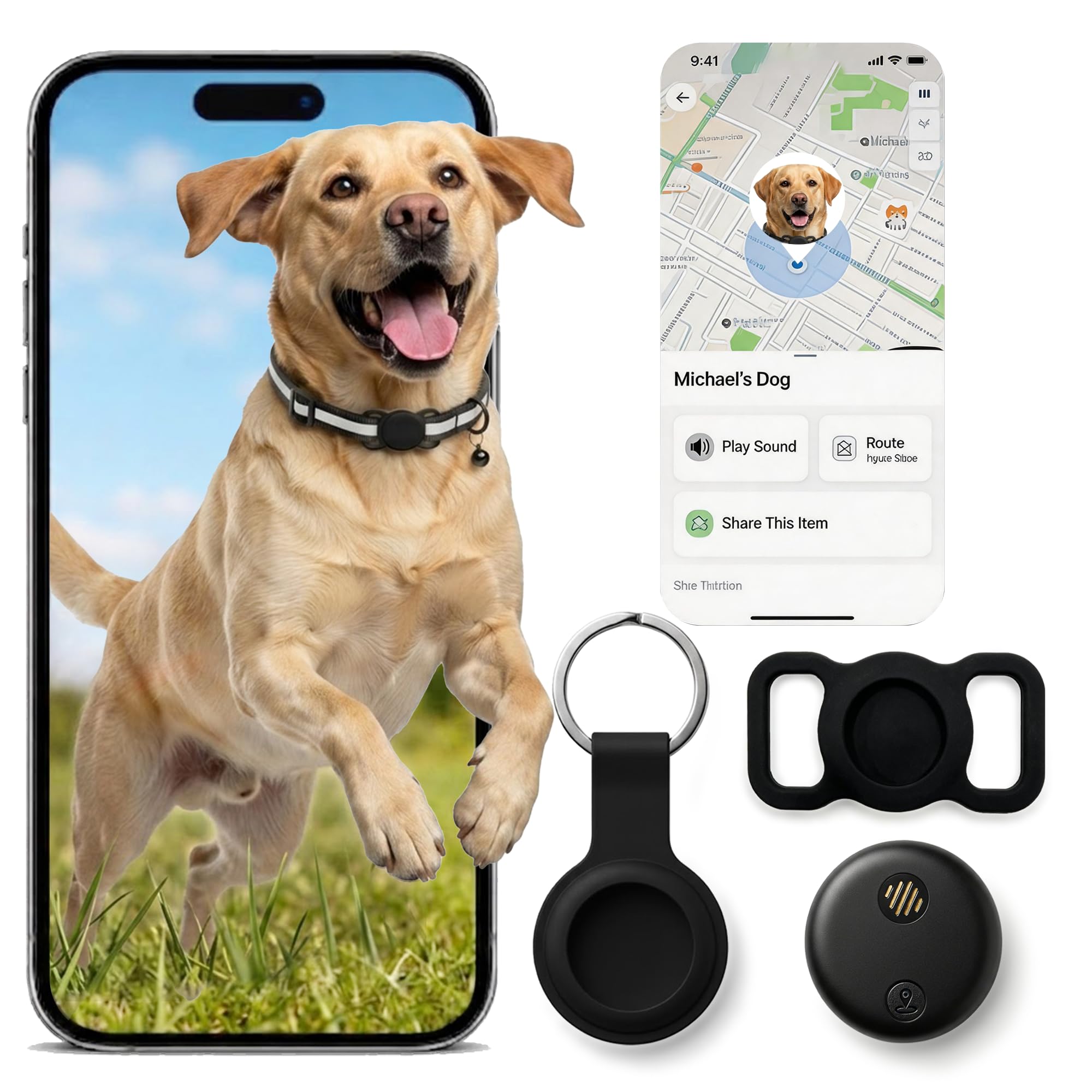 Real-Time GPS Dog Tracker with 365-Day Battery