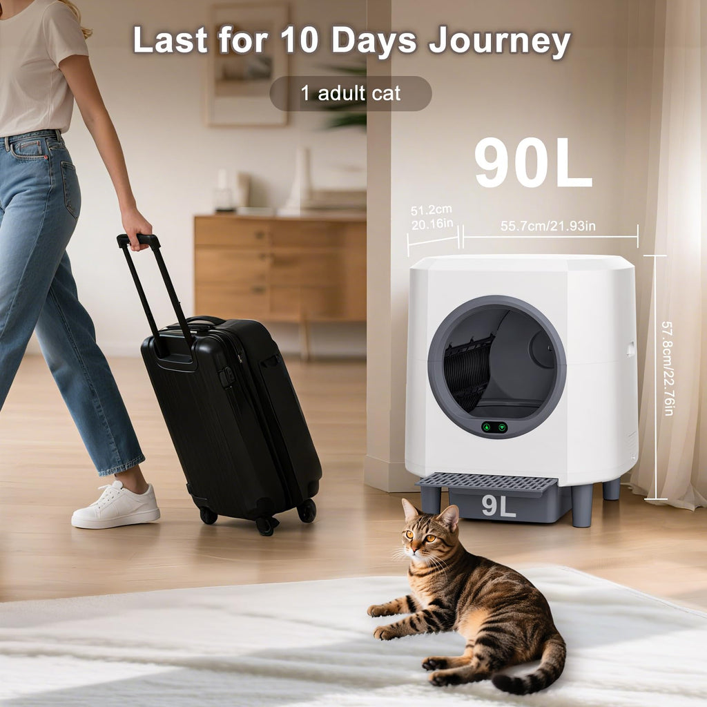 Ellenpent Automatic Self-Cleaning Cat Litter Box