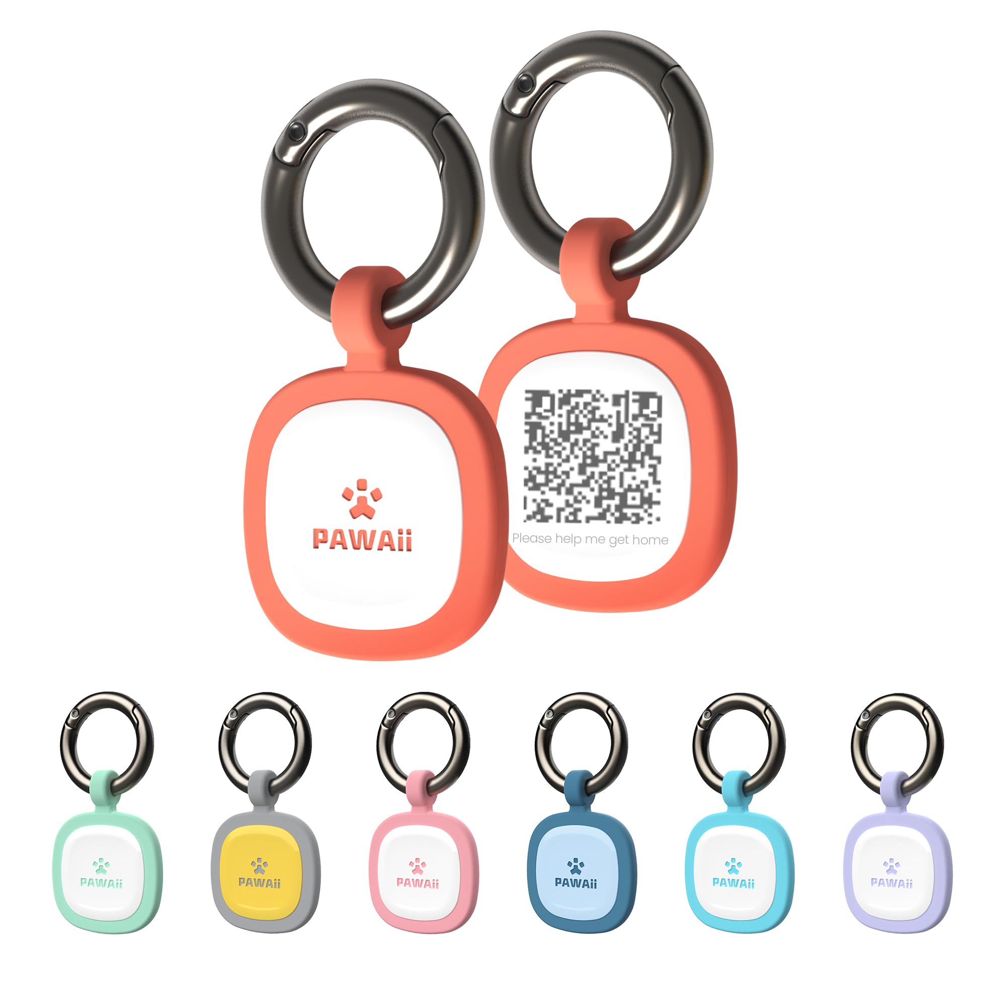 Pawaii Smart QR Code Pet ID Tag for Dogs and Cats