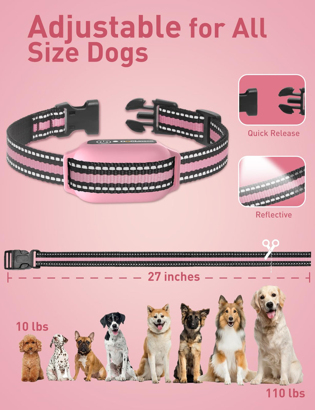 DOGLinsen Prong-Free Vibration Collar for Dogs