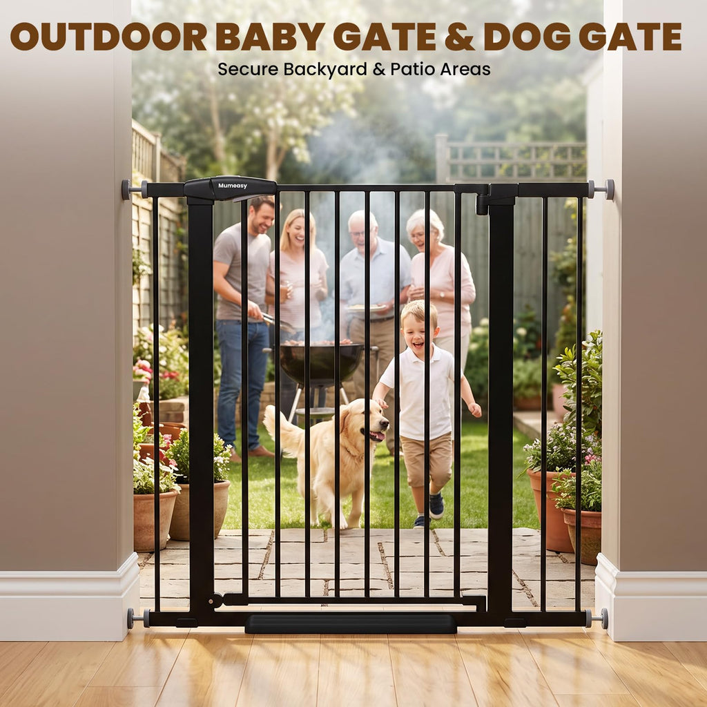 Mumeasy 36-Inch Extra-Tall Pet Safety Gate for Doorways