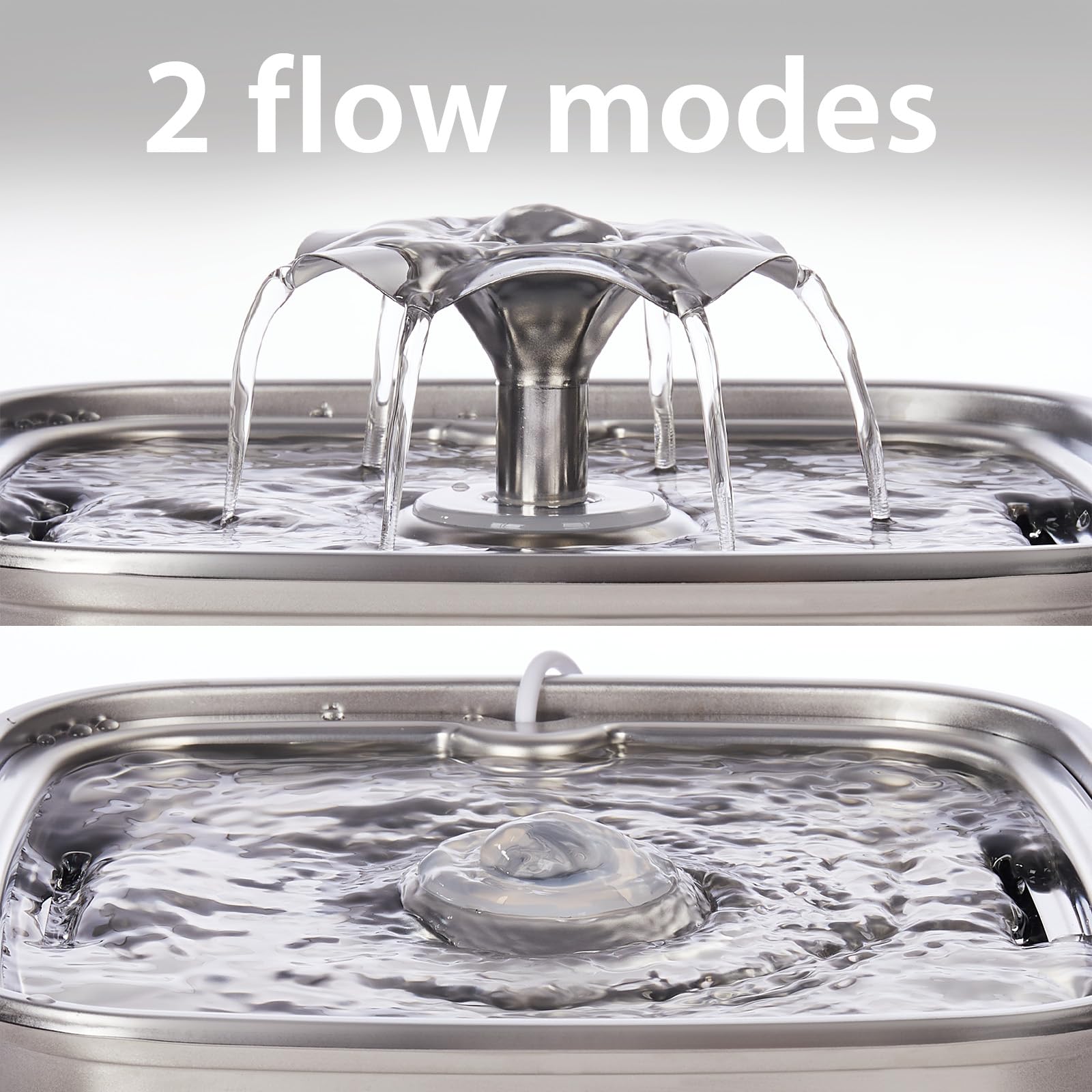Veken Innovation Award Winner Stainless Steel Cat Water Fountain